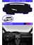 Toyota Verso 2009 + Için Uygun Torpido Koruma Halısı Siyah Kenar Renk Mavi 1