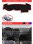 Toyota Coralla 1997-2001 Için Uygun Torpido Koruma Halısı Siyah Kenar Renk Kırmızı 1