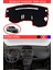 Renault Kangoo 2009-2019 Için Uygun Torpido Koruma Halısı Siyah Kenar Renk Kırmızı 1