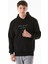 3 Iplik Yazı Baskılı Kapüşonlu Sweatshirt 1