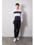 3 Iplik Renk Bloklu Yarım Fermuarlı Kanguru Cep Sweatshirt 2