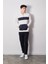 3 Iplik Renk Bloklu Yarım Fermuarlı Kanguru Cep Sweatshirt 3
