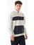 3 Iplik Renk Bloklu Yarım Fermuarlı Kanguru Cep Sweatshirt 4