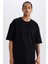 Defactofit Nba Brooklyn Nets Oversize Geniş Kalıp Bisiklet Yaka Sporcu Kısa Kollu Waffle TIŞÖRT D8504AX25SP 1
