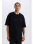 Defactofit Nba Brooklyn Nets Oversize Geniş Kalıp Bisiklet Yaka Sporcu Kısa Kollu Waffle TIŞÖRT D8504AX25SP 5