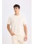 %100 Pamuk New Regular Fit Bisiklet Yaka Basic Düz Kısa Kollu Tişört V7699AZ25SP 3