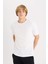 %100 Pamuk Regular Fit Bisiklet Yaka Baskılı Kısa Kollu Tişört D8203AX25SP 3