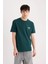 Regular Fit Bisiklet Yaka Baskılı Kısa Kollu Ağır Kumaş Tişört D5495AX25SP 4