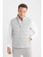 Slim Fit Dar Kesim Dik Yaka Fermuarlı Yelek D7536AX25SP 1