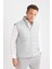 Slim Fit Dar Kesim Dik Yaka Fermuarlı Yelek D7536AX25SP 4
