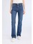 Yüksek Bel Geniş Paça Cepli Jean Pantolon D7971AX25SP 1