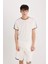 %100 Pamuk Regular Fit Bisiklet Yaka Kısa Kollu Pike Tişört C2563AX25SP 1