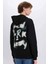 Boxy Fit Kapüşonlu Sırt Baskılı Sweatshirt D8021AX25SP 1
