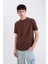 %100 Pamuk Regular Fit Bisiklet Yaka Baskılı Kısa Kollu Tişört D5559AX25SP 3