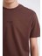 %100 Pamuk Regular Fit Bisiklet Yaka Baskılı Kısa Kollu Tişört D5559AX25SP 4