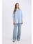 Relax Fit Basic Düz Oxford Uzun Kollu Gömlek Tunik B8309AX25SP 2