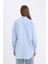 Relax Fit Basic Düz Oxford Uzun Kollu Gömlek Tunik B8309AX25SP 5