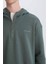 Boxy Fit Kapüşonlu Yarım Fermuarlı Baskılı Sweatshirt D6998AX25SP 4