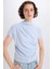 Slim Fit Dar Kesim Bisiklet Yaka Basic Düz Ribana Kısa Kollu Tişört E5905AX25SP 1
