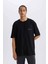 Defactofit Nba Miami Heat Oversize Geniş Kalıp Bisiklet Yaka Sporcu Kısa Kollu TIŞÖRT E0067AX25SP 5