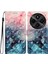 Xiaomi Redmi Için A4 5G Kılıf Pu Deri Cüzdan Telefon Kapağı 3D Desen Baskı-Pembe Mavi Mermer (Yurt Dışından) 1