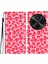 Xiaomi Redmi Için A4 5G Kılıf Pu Deri Cüzdan Telefon Kapağı 3D Desen Baskı-Pembe Leopar Baskı (Yurt Dışından) 1