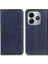 Xiaomi Redmi Note 14 4G Kılıf Bölünmüş Deri Flip Cüzdan Telefon Kapağı-Mavi (Yurt Dışından) 1