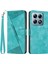 Xiaomi 14T Pro Kılıf Çanta Baskılı Üçgen Deri Telefon Kapağı-Yeşil (Yurt Dışından) 1