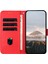 Xiaomi Poco C75 4G-Redmi 14R 5G-14C 4G Kılıf Üçgen Baskı Deri Telefon Kapağı Kordon-Kırmızı (Yurt Dışından) 2