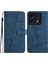 Xiaomi 14T Kılıf Flip Deri Retro Telefon Kapak Hatları Baskılı-Mavi Için (Yurt Dışından) 1