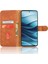 Xiaomi Redmi Note 14 5G-14 4G Için Cilt Hissi Düşme Önleyici Cüzdan Kapaklı Telefon Kapağı-Kahverengi (Yurt Dışından) 2