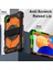 Xiaomi Redmi Pad Se 4G 8.7 Inç Kılıf Silikon+Pc Tablet Kılıfı, Kullanışlı Askı-Siyah-Turuncu (Yurt Dışından) 5