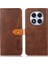 Xiaomi Redmi Note 14 Pro 5G Deri Kapak Kılıfı-Kahverengi (Yurt Dışından) 1