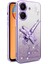 Xiaomi Redmi Için 13C 4G-Poco C65 4G Kılıf Dragonfly Tpu Çiçekler Glitter Telefon Kapağı-Mor (Yurt Dışından) 1
