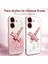 Xiaomi Redmi Için 13C 4G-Poco C65 4G Kılıf Dragonfly Tpu Çiçekler Glitter Telefon Kapağı-Mor (Yurt Dışından) 2