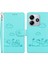 Xiaomi Redmi Note 14 5G-14 4G Kılıf Rfıd Engelleme Yavru Desen Tpu+Pu Deri Telefon Kapağı-Yeşil (Yurt Dışından) 1