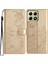 Xiaomi 14T Çiçek Baskılı Deri Kapak Çevirin-Altın (Yurt Dışından) 1