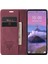 Xiaomi Redmi Için Not 12R 5G-Xiaomi Poco M6 Pro 5G-Xiaomi Redmi 12 4G Kılıf Caseme 013 Serisi Kart Tutucu Deri Telefon Kapağı-Kırmızı (Yurt Dışından) 3