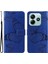 Xiaomi Redmi Note 14 5G Kılıf Deri Telefon Kapağı-Mavi (Yurt Dışından) 1