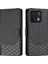 Xiaomi 14T Pro Kılıf Baskılı Petek Rfıd Engelleme Deri Telefon Kılıfı Kayışlı-Siyah (Yurt Dışından) 5