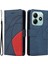 Kt Deri Serisi-1 Xiaomi Redmi Note 14 5G Renk Ekleme Telefon Kılıfı Cüzdan Standı-Mavi (Yurt Dışından) 1