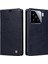 Xiaomi 15 Kılıf Manyetik Kapatma Deri Telefon Kapağı Litchi Doku-Lacivert (Yurt Dışından) 1