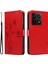 Xiaomi 14T Kılıf Çiçek Desenli Pu Deri Cüzdan Telefon Kapağı-Kırmızı (Yurt Dışından) 1