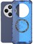 Xiaomi Poco C75 4G-Redmi 14R 5G-14C 4G Kılıf Magsafe Petek Tasarımı İle Uyumlu Tpu + Pc Telefon Kapağı-Mavi (Yurt Dışından) 3