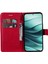 Kt Deri Serisi-2 Xiaomi Redmi Için Not 14 5G Kılıf Düz Renk Deri Telefon Kapak Cüzdan Standı-Kırmızı (Yurt Dışından) 3
