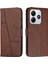 Xiaomi Redmi Note 14 5G Kılıf Kapak Koruyucu Deri Telefon Kapağı-Kahverengi (Yurt Dışından) 1