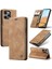 Xiaomi Redmi Için Not 12R 5G-Xiaomi Poco M6 Pro 5G-Xiaomi Redmi 12 4G Kılıf Caseme 013 Serisi Kart Tutucu Deri Telefon Kapağı-Kahverengi (Yurt Dışından) 1