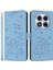 Xiaomi Redmi Note 14 Pro 5G-Note 14 Pro+ 5G Kılıf Askılı Kediler Baskı Deri Cüzdan Telefon Kapağı-Mavi (Yurt Dışından) 1