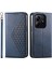 Xiaomi Redmi Note 14 5G-14 4G Kılıf Buzağı Dokulu Pu Deri Telefon Kapağı Cüzdan-Mavi Için (Yurt Dışından) 1