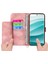 Xiaomi Redmi Note 14 Pro 5G Kılıf Çiçek Desenli Pu Deri Cüzdan Telefon Kılıfı Askılı-Pembe (Yurt Dışından) 5